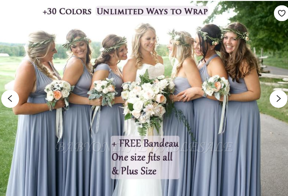 Brautjungfernkleider Unendlichkeitskleider Wandelbare Kleider