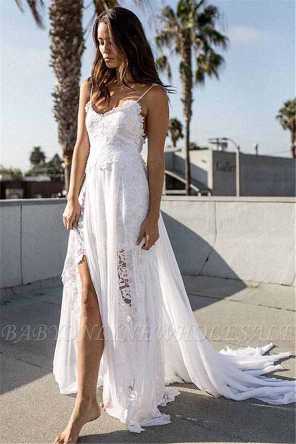 Spaghetti Strap Sexy Wedding Dresses
