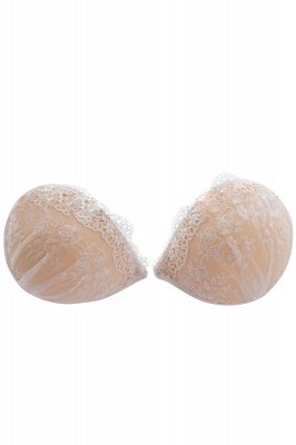 Lovely Cotton Silicone Demi Cup Party Bra with Lace