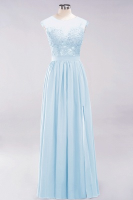 A-line Chiffon Lace Jewel Sleeveless Floor-Length Bridesmaid Dresses with Appliques_23