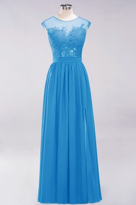 A-line Chiffon Lace Jewel Sleeveless Floor-Length Bridesmaid Dresses with Appliques_25