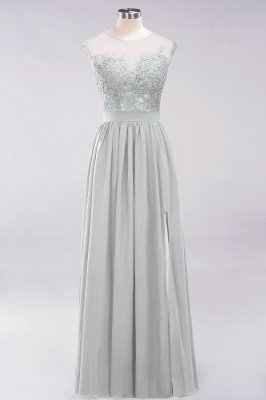 A-line Chiffon Lace Jewel Sleeveless Floor-Length Bridesmaid Dresses with Appliques_30