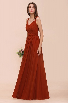 Schatz Weiches Chiffon Aline Trauzeugin Kleid Ärmelloses Abendkleid_7