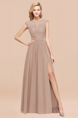 A-line Chiffon Lace Jewel Sleeveless Floor-Length Bridesmaid Dresses with Appliques_16