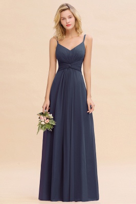 Elegant Ruffles Spaghetti Straps Simple Prom Dresses | A-Line Sleeveless Backless Evening Dresses_39