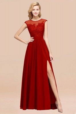 A-line Chiffon Lace Jewel Sleeveless Floor-Length Bridesmaid Dresses with Appliques_48
