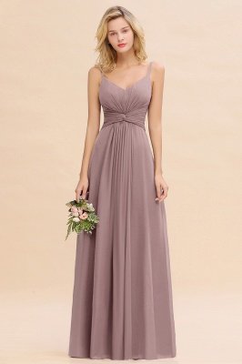 Elegant Ruffles Spaghetti Straps Simple Prom Dresses | A-Line Sleeveless Backless Evening Dresses_37