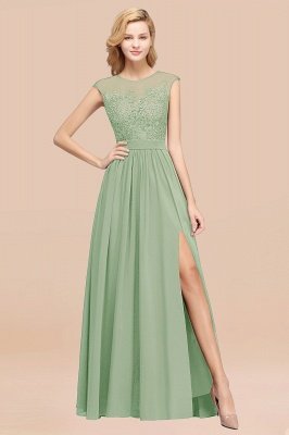 A-line Chiffon Lace Jewel Sleeveless Floor-Length Bridesmaid Dresses with Appliques_41
