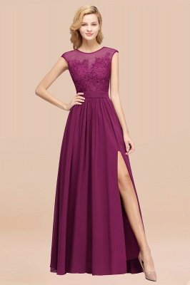 A-line Chiffon Lace Jewel Sleeveless Floor-Length Bridesmaid Dresses with Appliques_42