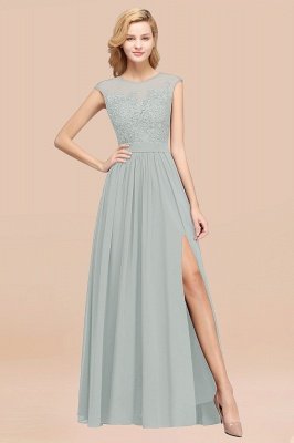 A-line Chiffon Lace Jewel Sleeveless Floor-Length Bridesmaid Dresses with Appliques_38
