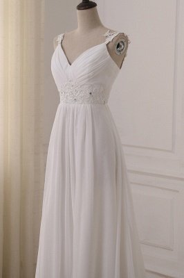 Herzförmige Brautkleider mit weißer Spitze und Hofschleppe_6