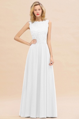 Madge | Exquisite Scoop Sleeveless Bridesmaid Dress_1