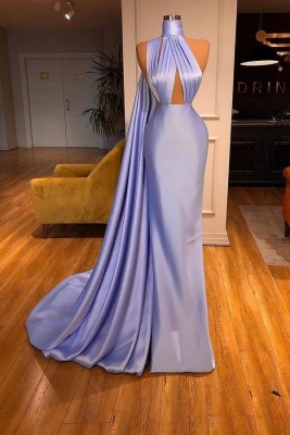 Sexy Lilac One-shoulder Mermaid Long Prom Dresses Online_1