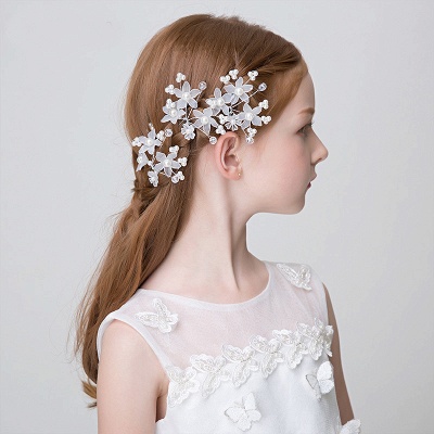 Pearls Crystal Flower Headbands