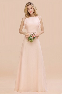 Cecilia | Chic Simple Jewel Sleeveless Bridesmaid Dress Online_5