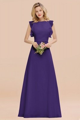 Cecilia | Chic Simple Jewel Sleeveless Bridesmaid Dress Online_19