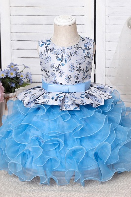 Lavender Sleeveless lace applique pricess flower girl dress_10