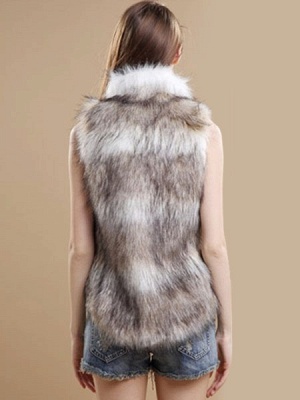 Colete feminino de pele sintética com zíper casaco de pele sintética sem mangas jaqueta de couro_4