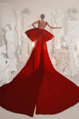 Trendy Red Hi-Lo Beading Sleeveless Homecoming Dress Prom Dress_3