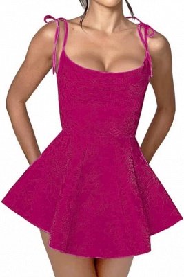 Amazing Ruffle Satin Short Party Dress Strapless Mini Homecoming Dress_4