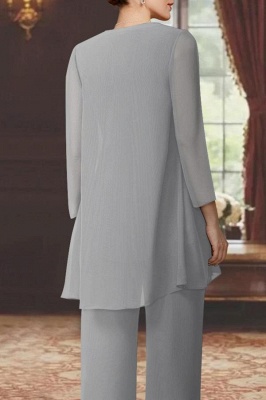 Elegante gola alta chiffon renda coluna vestidos de baile_3