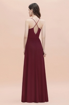 Straps Bateau A-line Sequins Evening Maxi Dress Elegant Chiffon Prom Dress_4
