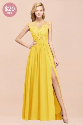 A-line Chiffon Lace Jewel Sleeveless Floor-Length Bridesmaid Dresses with Appliques_56